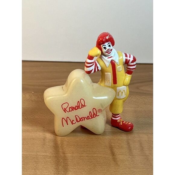 McDonalds Happy Meal Toy Vtg. Ronald Signature Glow In the Dark Star Figure 1988 - Picture 1 of 6